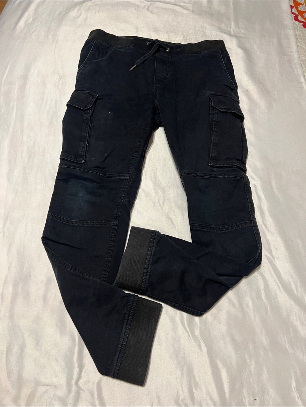 H&M Black Cargo Jogger Pants with Utility Pockets